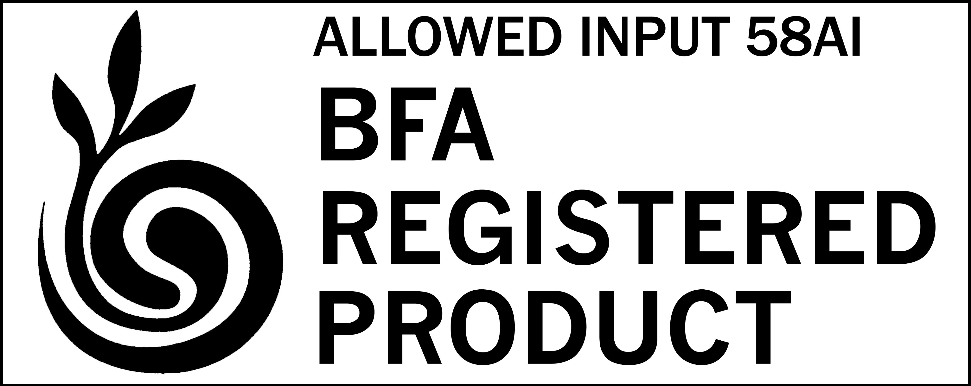 BFA Registered Product